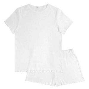 Minnow Pima Pointelle Pajama Set, L